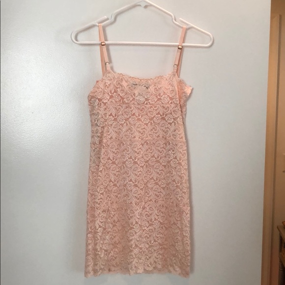 Marciano sz sm light pink lace lingerie dress - Picture 2 of 4